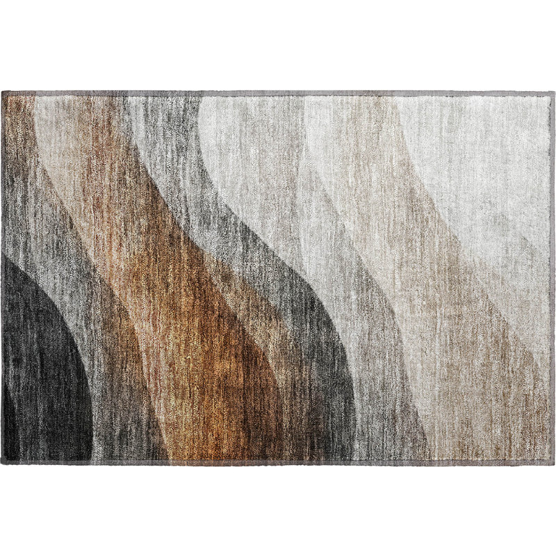 Premium Machine Washable Melvin AMF1176 Swirls Rug, Rectangle 1'8" x 2'6"