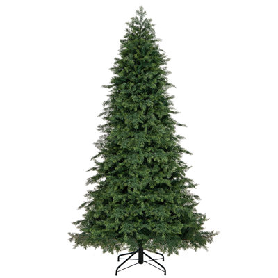 The Holiday Aisle Artificial Xmas Tree w/ 1019 PE PVC Branch Tips & Folding Metal Stand