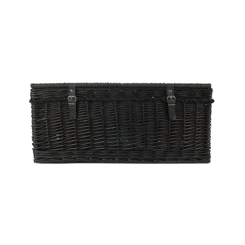 Wicker 27" Black Rope Handled Trunk