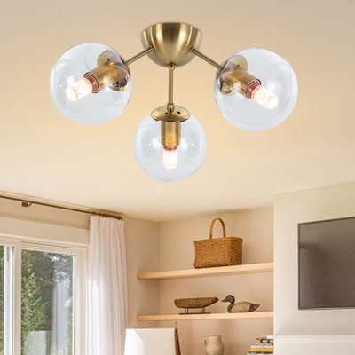 Plafonnier encastré 3 lumières moderne