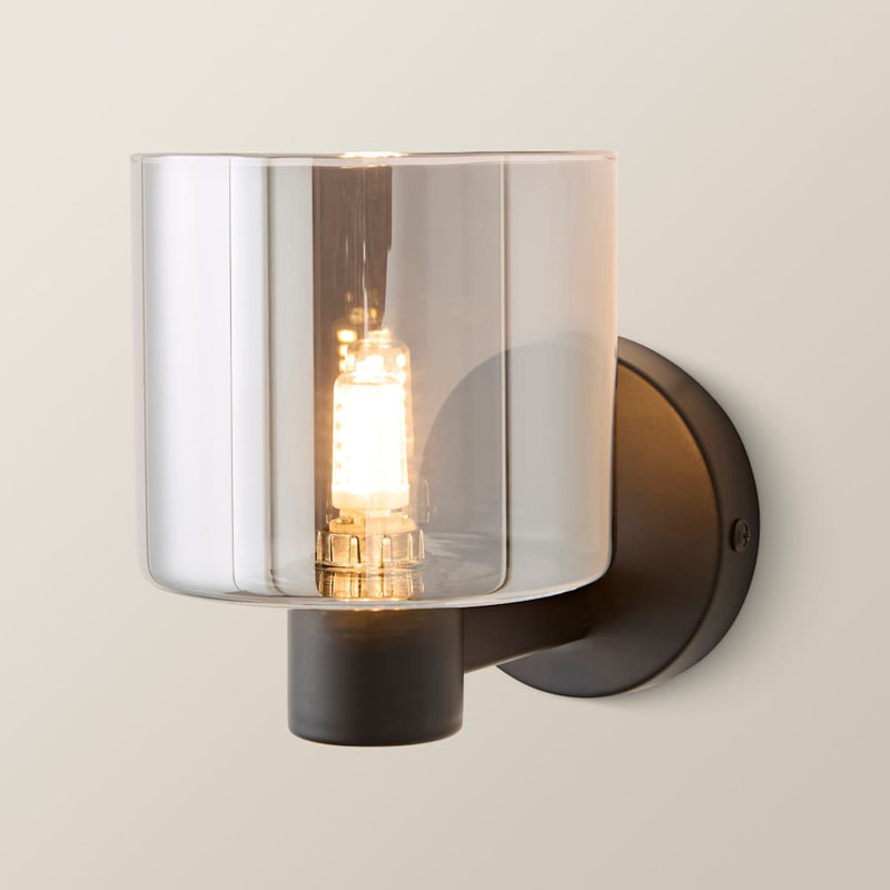 Alfiere Armed Sconce, 11cm H x 13cm W x 17cm D, Matte Black, 2