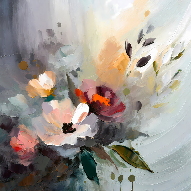 Floral Sunshine, 30" H x 30" W