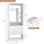 Armoire de salle de bain 80 po avec 2 tiroirs et tablettes autoportantes-68029286