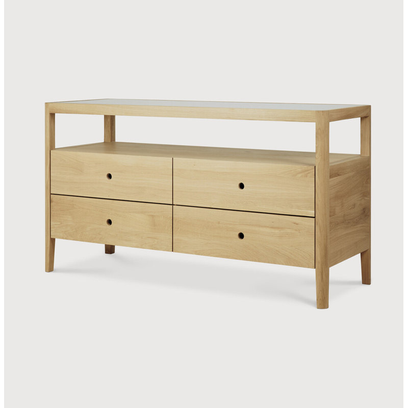 Spindle 4 - Drawer Dresser, Oak