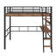 Lit mezzanine en métal avec bureau intégré-1569788038