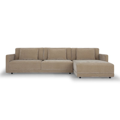 Kenji Velvet Sofa and Chaise