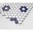 Value Series 1“ x 1" Porcelain Honeycomb Mosaic Wall & Floor Tile-98546885