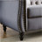 Three-Seater Sofa With Rolled Arms And Nailhead Trim, Ideal For Living Room, Bedroom, Office And Apartment, Comes With Two Pillows-1617163910-1617163919