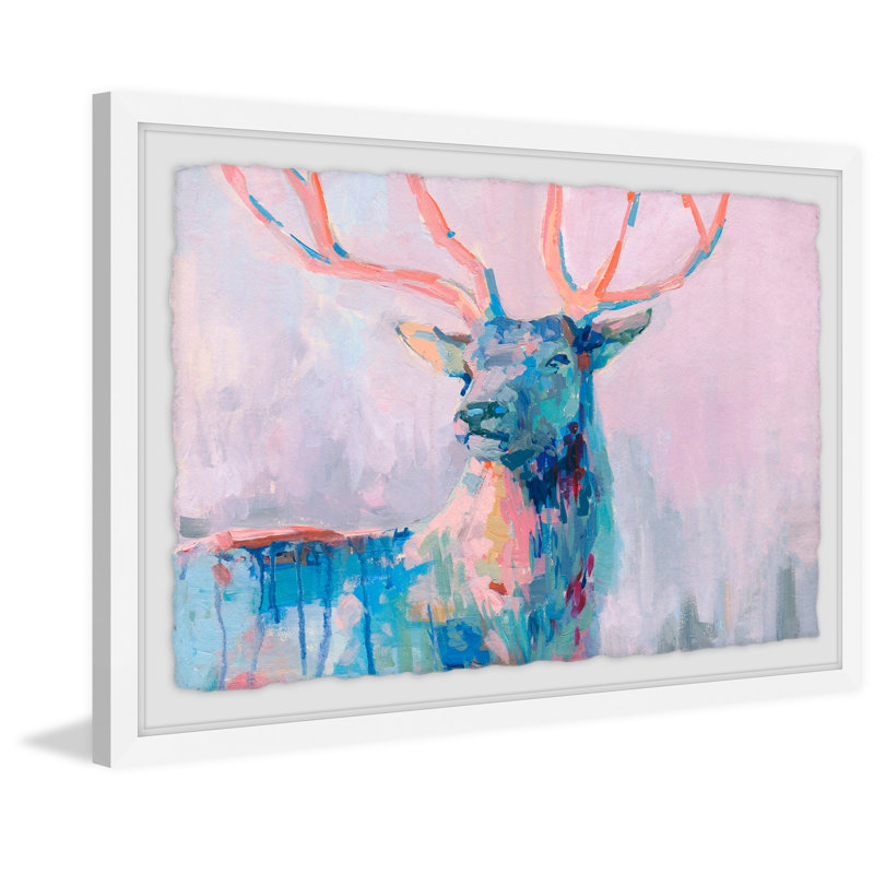 Majestic Deer - Single Picture Frame Painting, 20 cm H x 30 cm W x 4 cm D