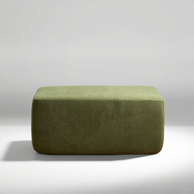 37.01'' Wide Fluffy Ottoman, Plush Accent Pouf, For Modern Interior Design