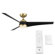 56" Sonoma 3 - Blade Outdoor/Indoor Smart Propeller Ceiling Fan with Remote Control and LED Light Kit Included, Works With Google Assistant, Amazon Alexa, Samsung Smart Things