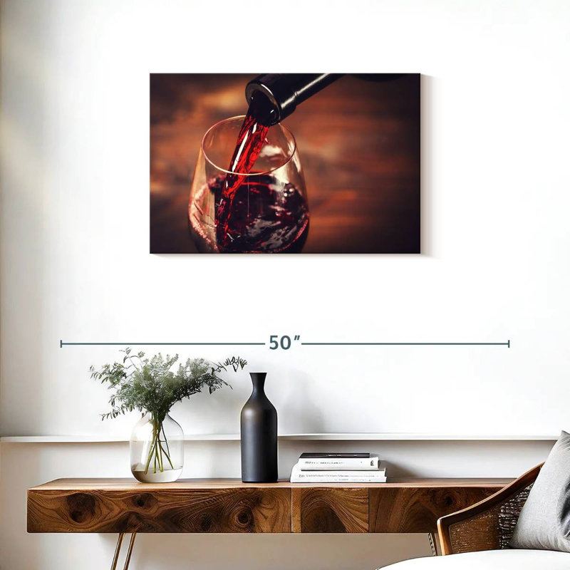 Dégustation de vin rouge Yarlin, H 20 po x l 30 po