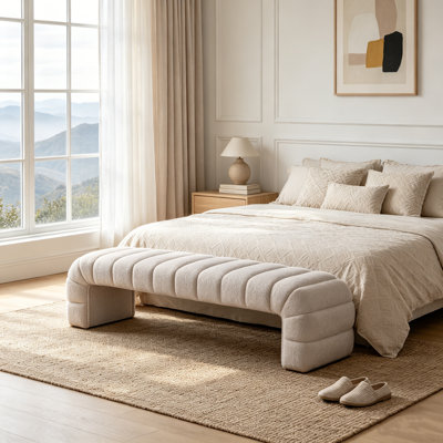 69.7"wide Modern Upholstered Bench
