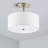 13" Fabric Semi Flush Mount-91406425