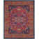 Annette Oriental Fuchsia/Orange Area Rug