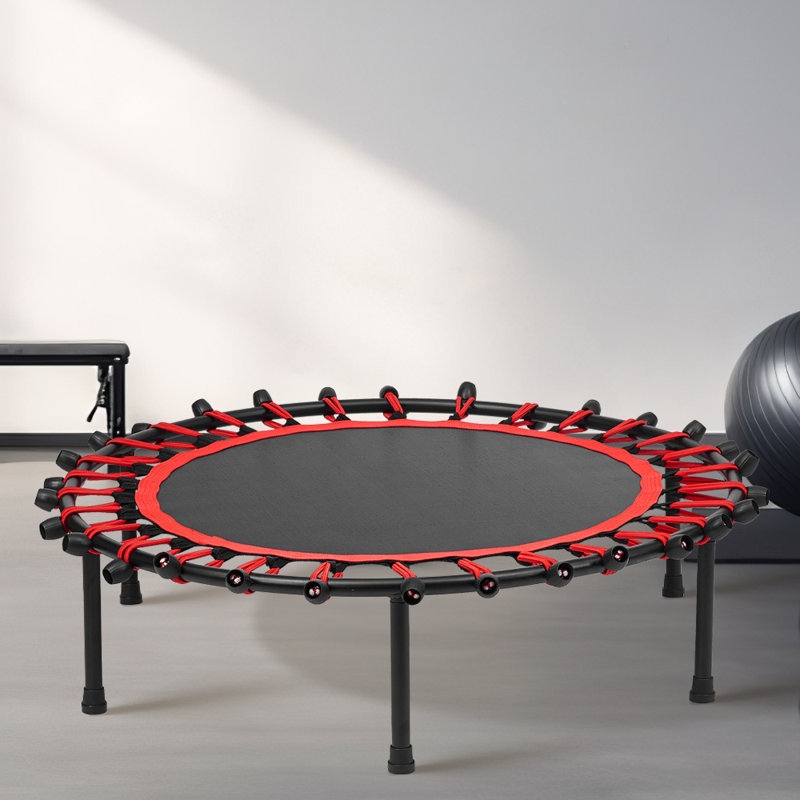 Freeport Park 101cm Round Backyard Trampoline, Black/Red