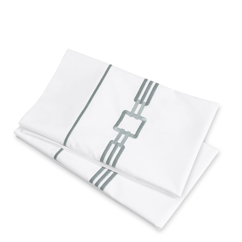 Retro Pillow Case, Wilton Blue, King Pillowcase