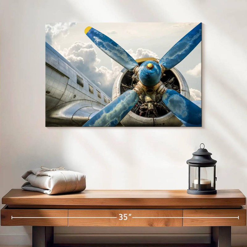 Mehar Propeller Airplane, 16" H x 24" W