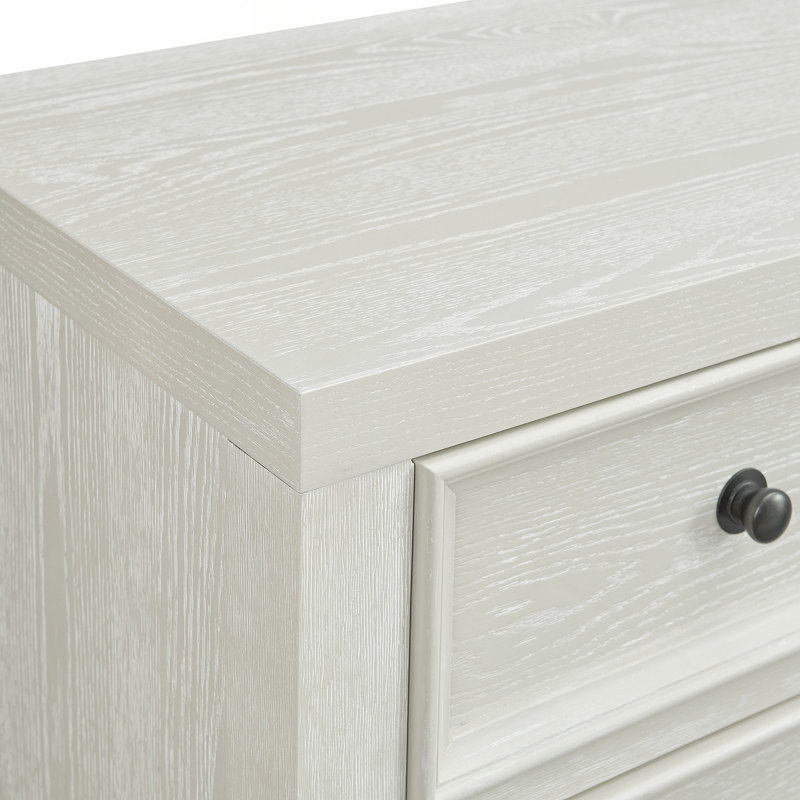 Commode horizontale à 8 tiroirs, Blanc