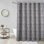  Rideau de salle de bain en lin Block Block | Fibre naturelle | Panneau de douche Boho Chic, Shehjan, mauve