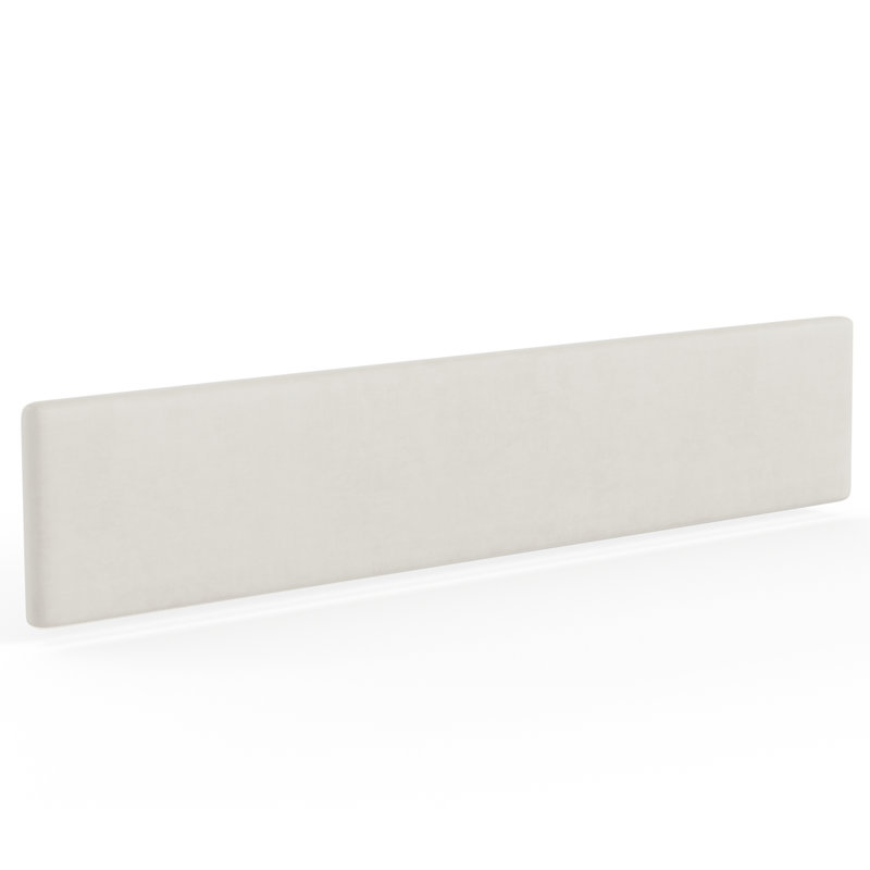 Panneau de bout de lit blanc cassé, Blanc cassé