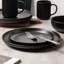 Service de table 12 pièces en grès avec tasses - va au micro-ondes et au lave-vaisselle, empilable, non toxique - service pour 3-1900328424