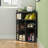 Cayhlin Wooden Corner Cabinet Storage With USB Ports And Outlets, Corner Cube Toy Storage For Small Space-1668921473