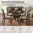 Paltin Traditional Solid Wood Dining Table