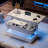 Lift‑Top Coffee Table with RGB LED & Charging Ports-725253663