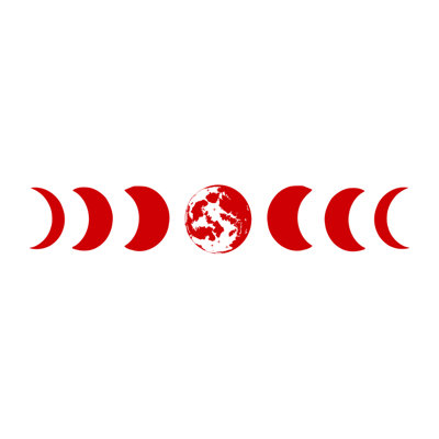 Décalcomanie murale phases de lune