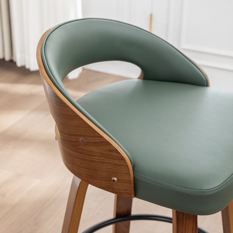 Ensemble de tabourets pivotants 3 pièces Carmavy, Vert, Tabouret de bar (siège d'une hauteur de 25 po)