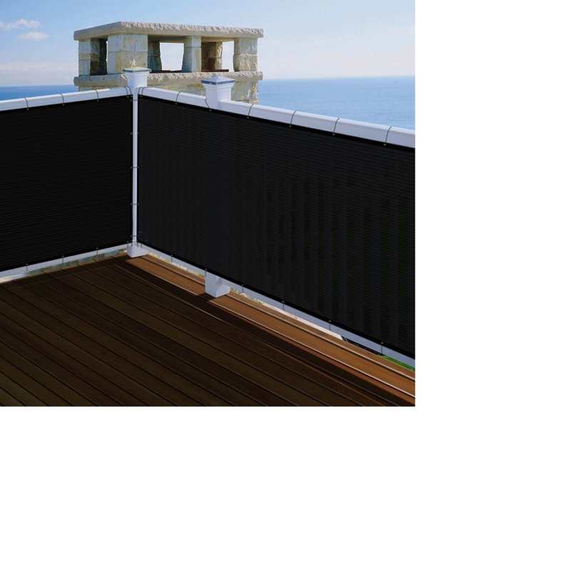 Orion 5 ft. x 50 ft. Black Privacy Screen Fence