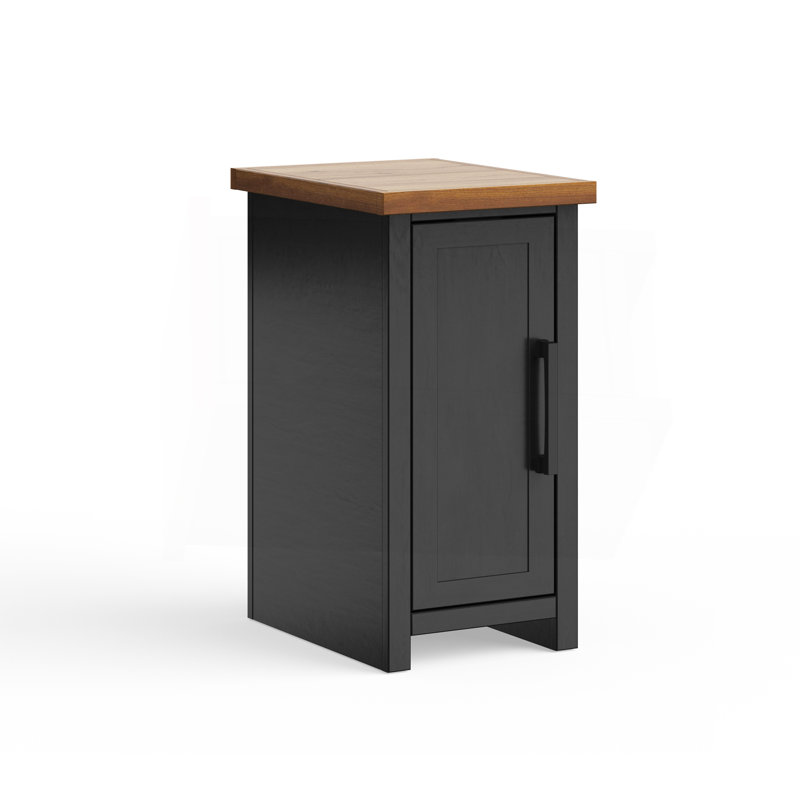 14 Inch Chairside Table, Black