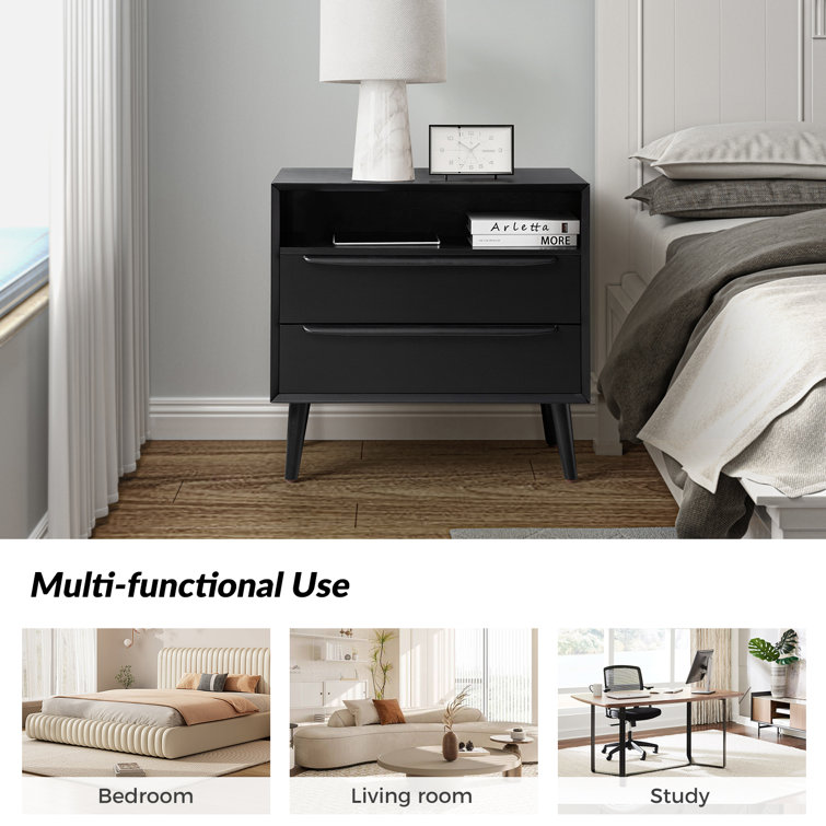 Aviannah 2 - Drawer Nightstand with Built-In (Set of 2)