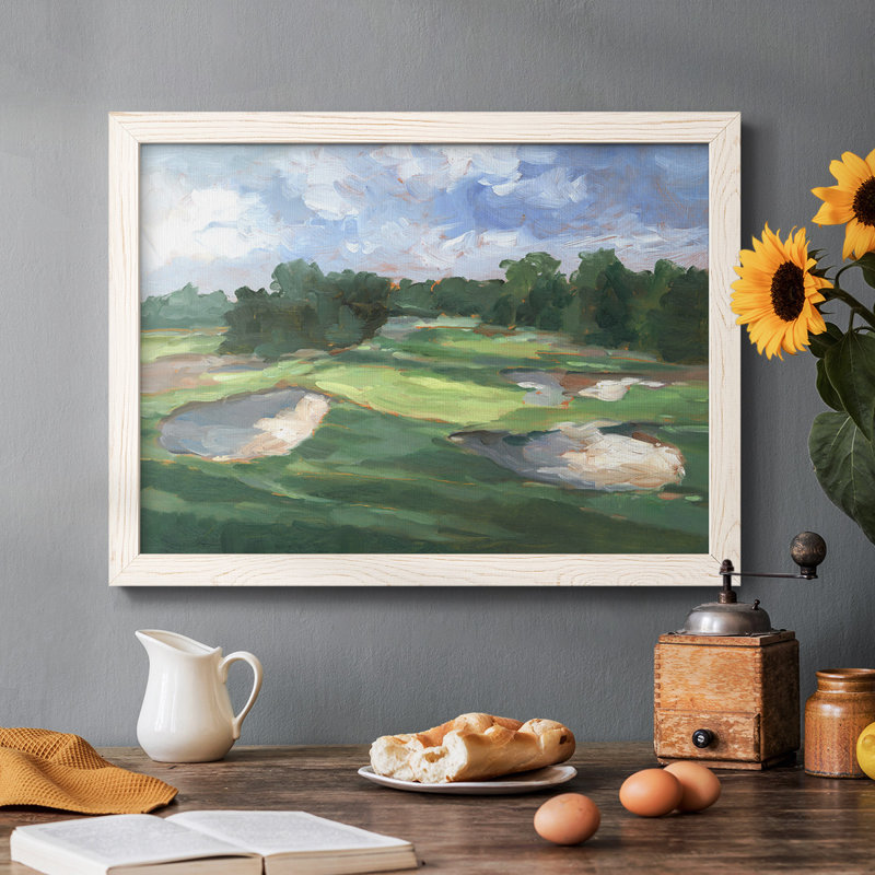 Étude de terrain de golf III, H 28 po x l 42 po x P 1,5 po, Blanc
