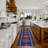 Custom Size Runner Rug 26 Inch Wide Choose Your Length Southwestern Kilim Design Blue Color-1545269856
