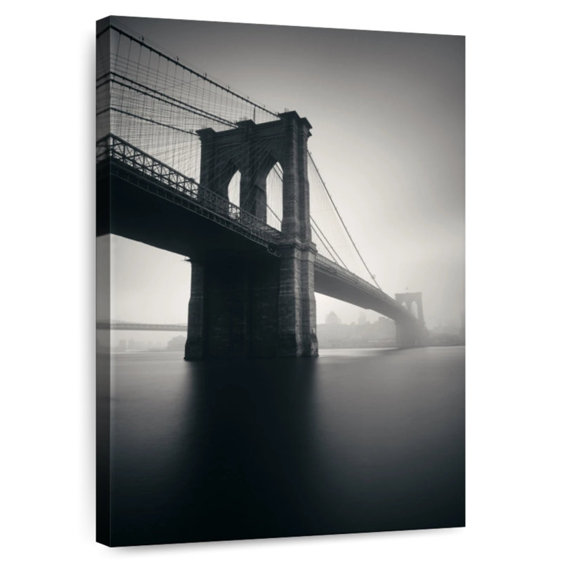 Lilie Haze Over Brooklyn Bridge, 30" H x 20" W