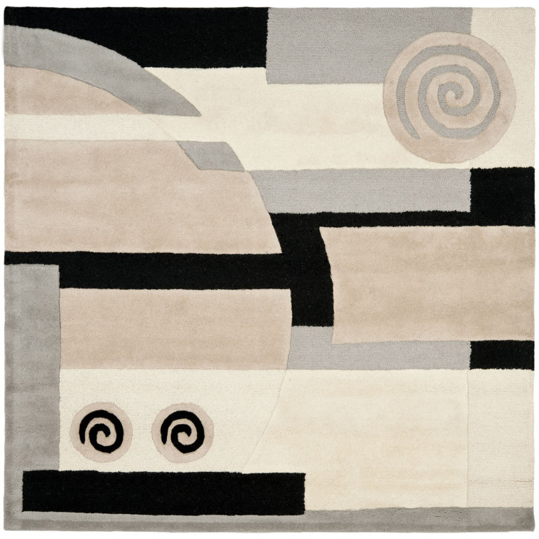 Bertile Hand Tufted Wool Ikat Rug