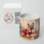 Bougie de Noël parfumée avec support en céramique