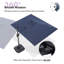 274cm X 335cm Rectangular Cantilever Parasol-1024585458