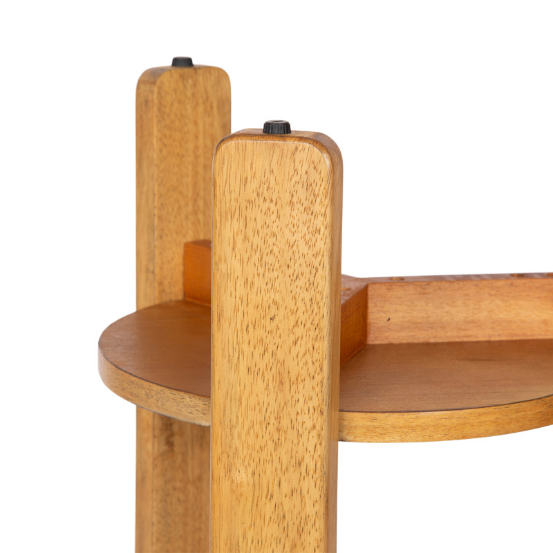 Table d'appoint Foxford, H 22,25 po x l 16 po x P 16 po, Brun clair / bois naturel