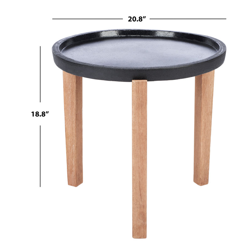 Table d'appoint Summerfield, L 20,8 po x l 20,8 po, Noir