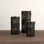 Ensemble de 3 lanternes piliers décoratives à découpes 12,5 po-222356869