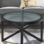 Table basse moderne et simple en verre, table basse en verre Tempe-567586329