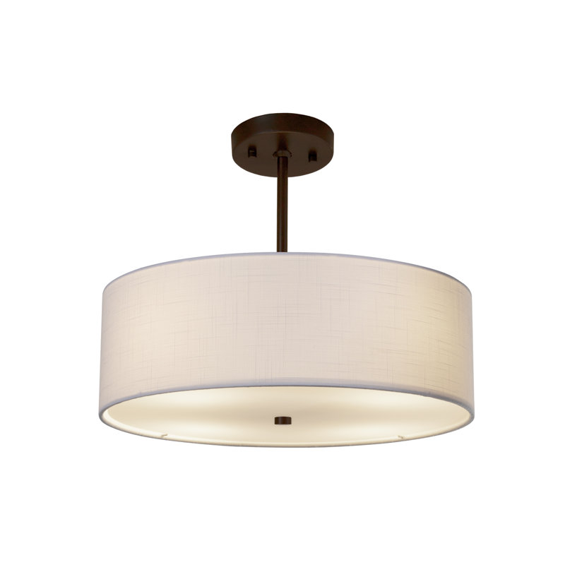 Wambaw 3 - Light Single Pendant, White, Dark Bronze