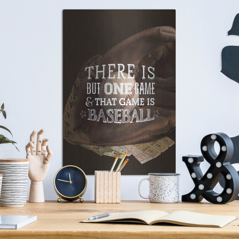 Trinx «There Is One Game» par Art Licensing Studio, art mural en métal, H 16 po x l 16 po