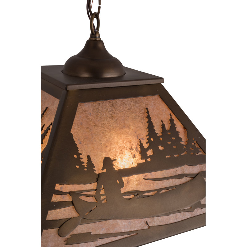 Rustic Lodge 2 - Light Pendant, Silver