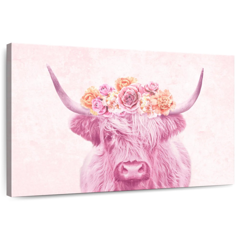 Brampt Cow Flower Crown, 20" H x 30" W
