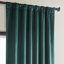 Rideaux en velours moelleux Matra pour chambre à coucher ‑ rideaux obscurcissants pour les fenêtres de salon, panneau simple-1630843107-1630843080