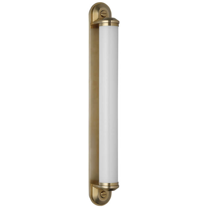 Ralph Lauren Belgrave 32" Linear Bath Light, Natural Brass, 24" H x 3" W x 3.75" D, 1600 W